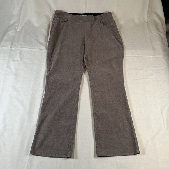 Coldwater Creek Pull On Corduroy Pants Beige High Rise Womens SZ: 16, Stretch - Picture 2 of 10